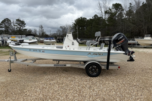 Used 2022 Avid 19 FS Center Console Aluminum Boat White Ice Blue