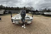 Used 2022 Avid 19 FS Center Console Aluminum Boat White Ice Blue