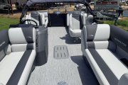 2026 Bennington 22 SSR Tritoon Pontoon Midnight Blue and Blackout