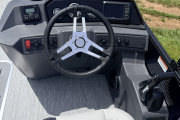 2026 Bennington 22 SSR Tritoon Pontoon Midnight Blue and Blackout