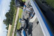 2026 Skeeter ZXE20 Silver w Electric Blue Stripes