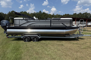 2026 Bennington 22 SSR Quad Bench Metallic Silver