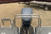 Used 2020 Sylvan L5 Triple Pontoon Boat  burglary and silver 